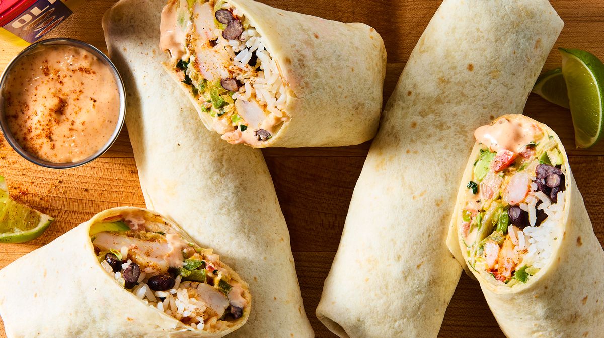 preview for The Sauce In These Old Bay Shrimp Burritos Is Life-Changing