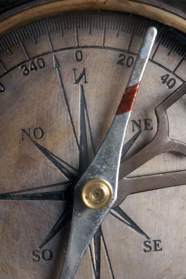 old compass closeup