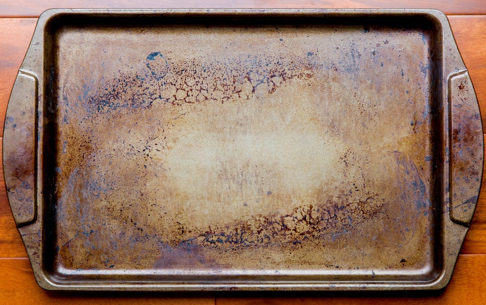 old oven baking tray