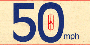 oldsmobile 50 mph limit bumper sticker   animated