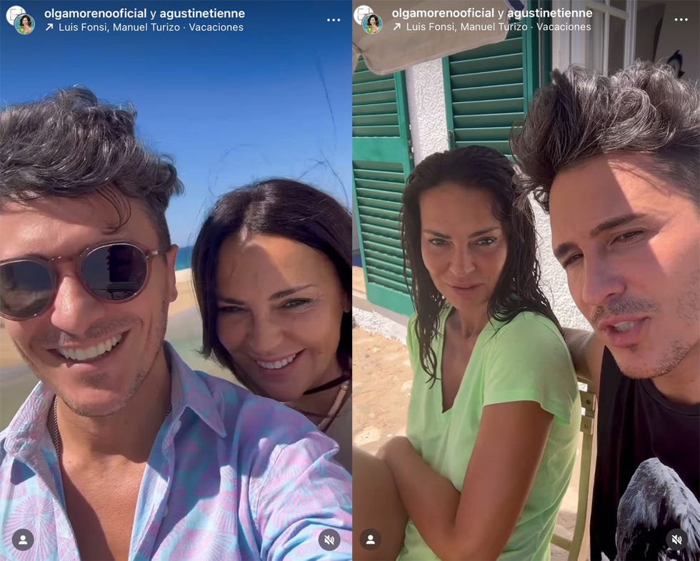 olga moreno y agustín etienne, de vacaciones en portugal