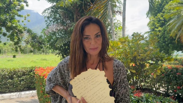 olga moreno lee su carta de supervivientes all stars
