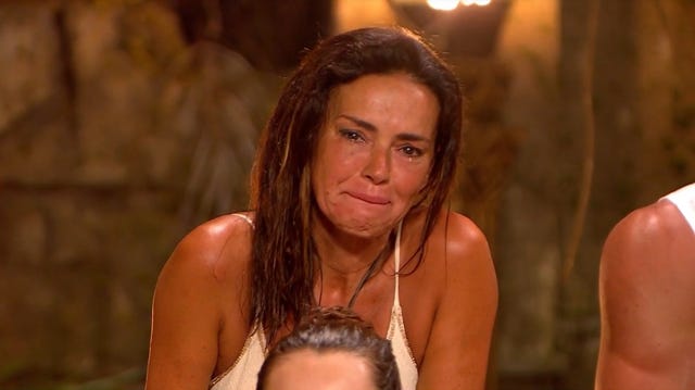 olga moreno llora en supervivientes all stars