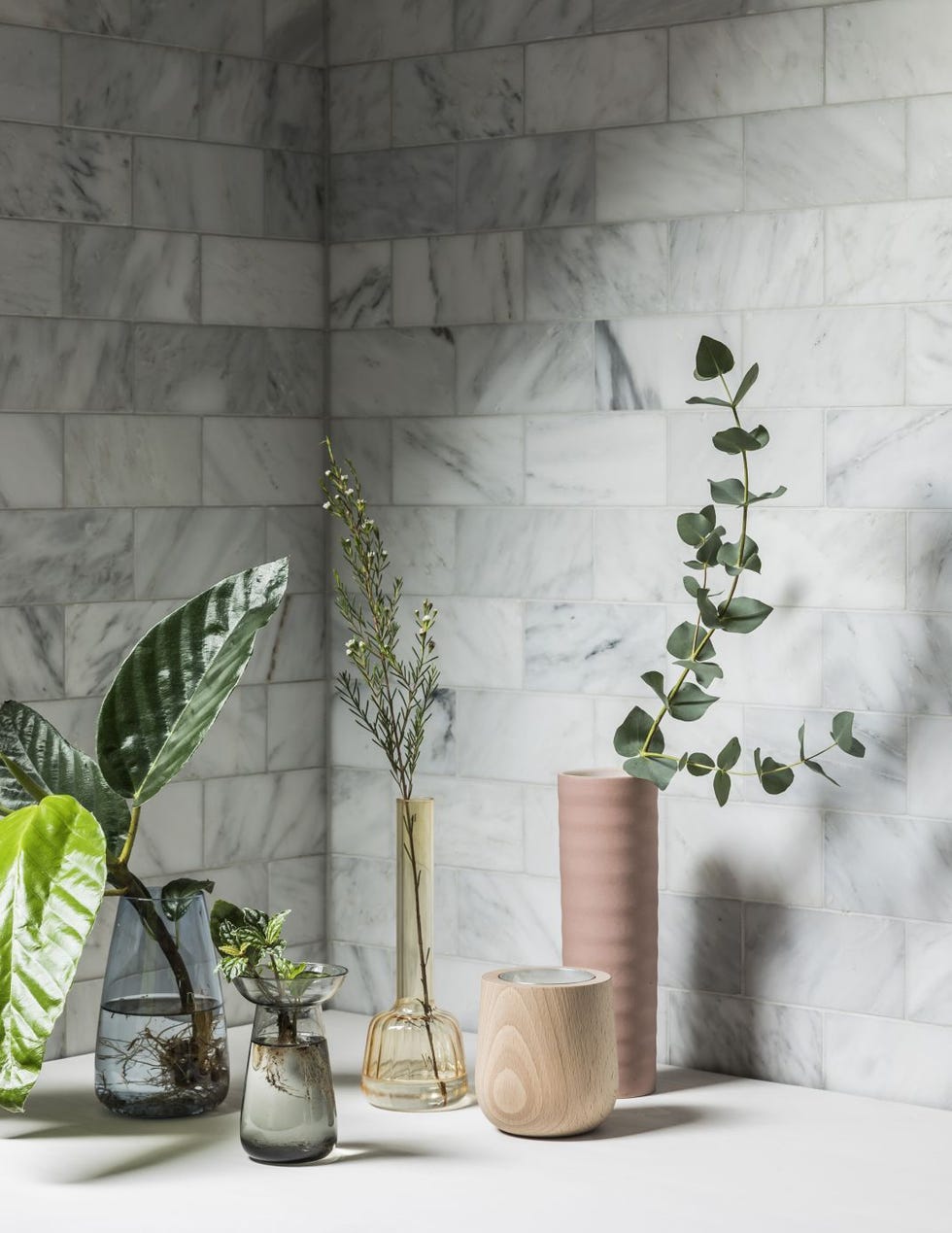 Foliage in Kinto vases by Heal's