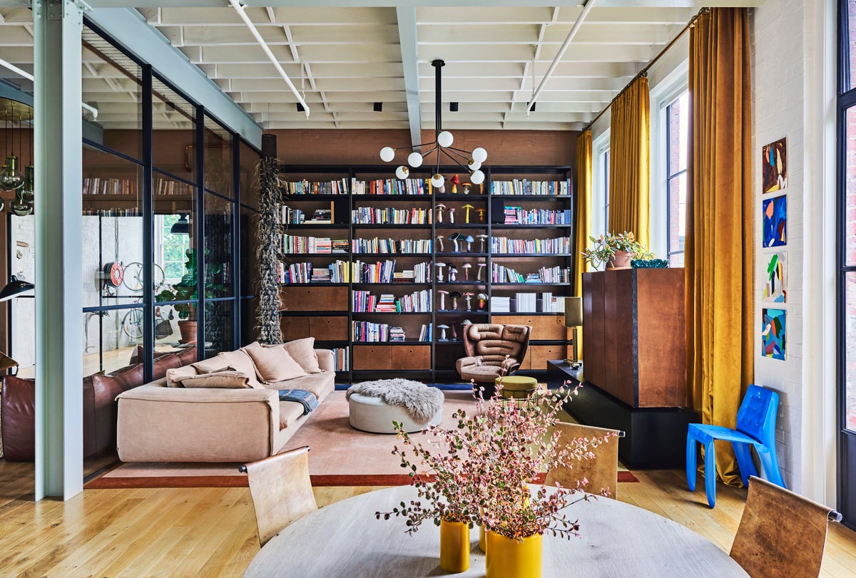 This industrial home in Melbourne has had a colourful makeover