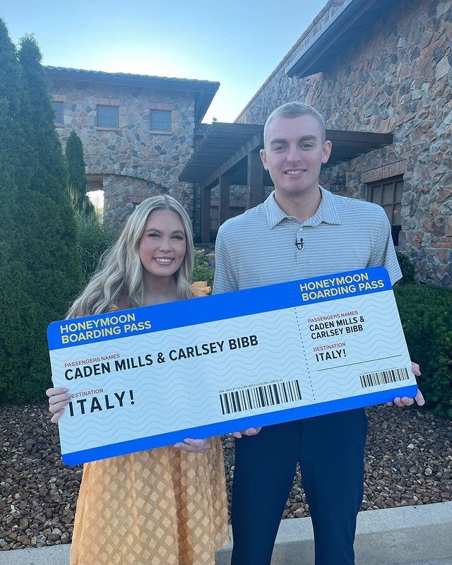 olive garden engaged couple italy trip