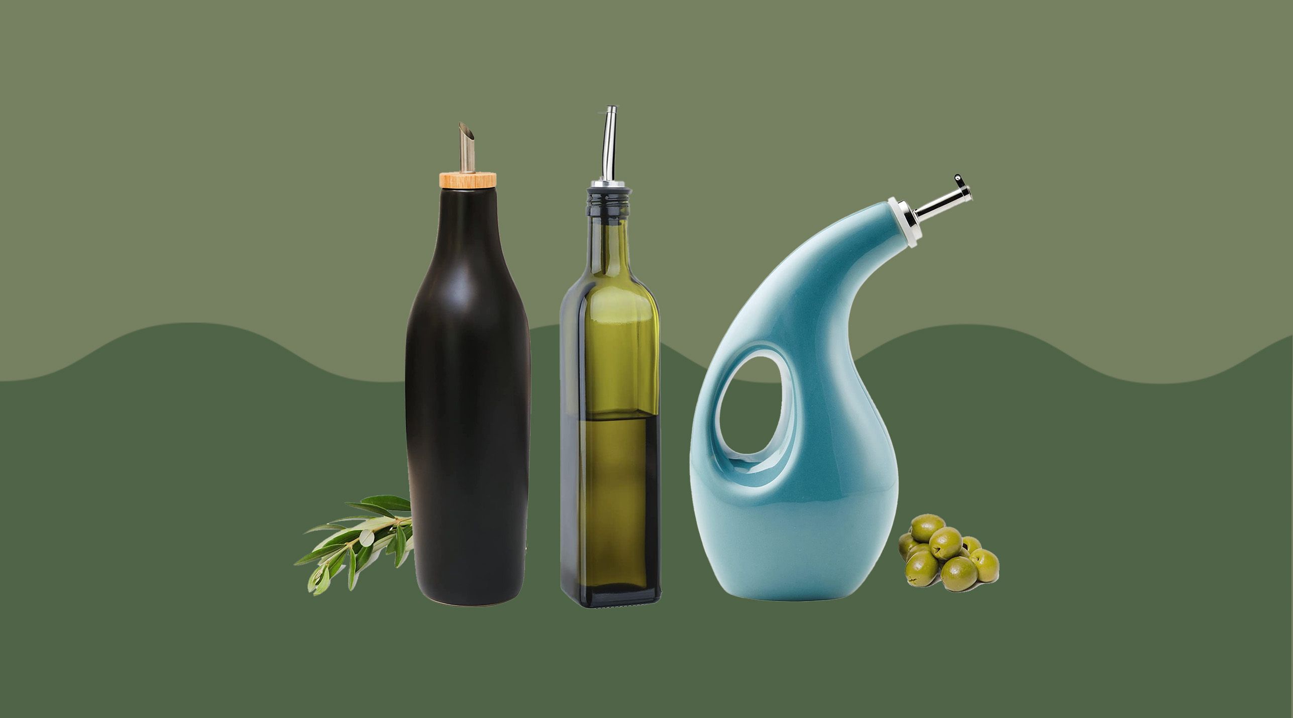 Oil Bottle with No Drip Keep Olive Oil dispenser table accessories
