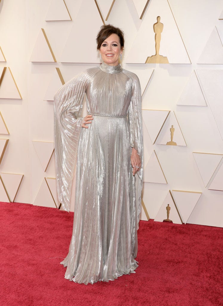 94th annual academy awards olivia colman in dior