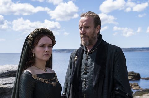 olivia cooke and rhys ifans in hbo's house of the dragon