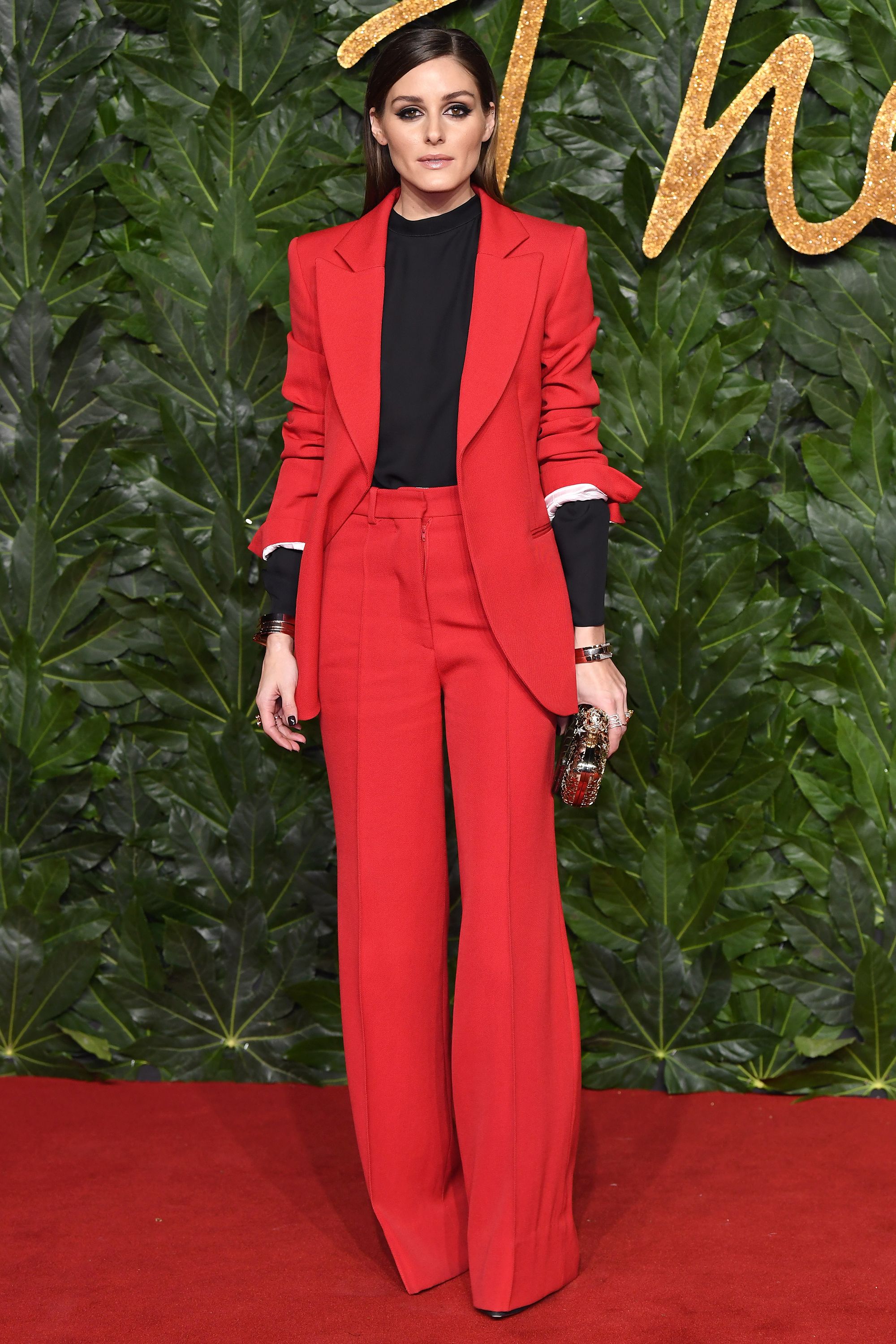 Womens red trouser suits for store special occasions