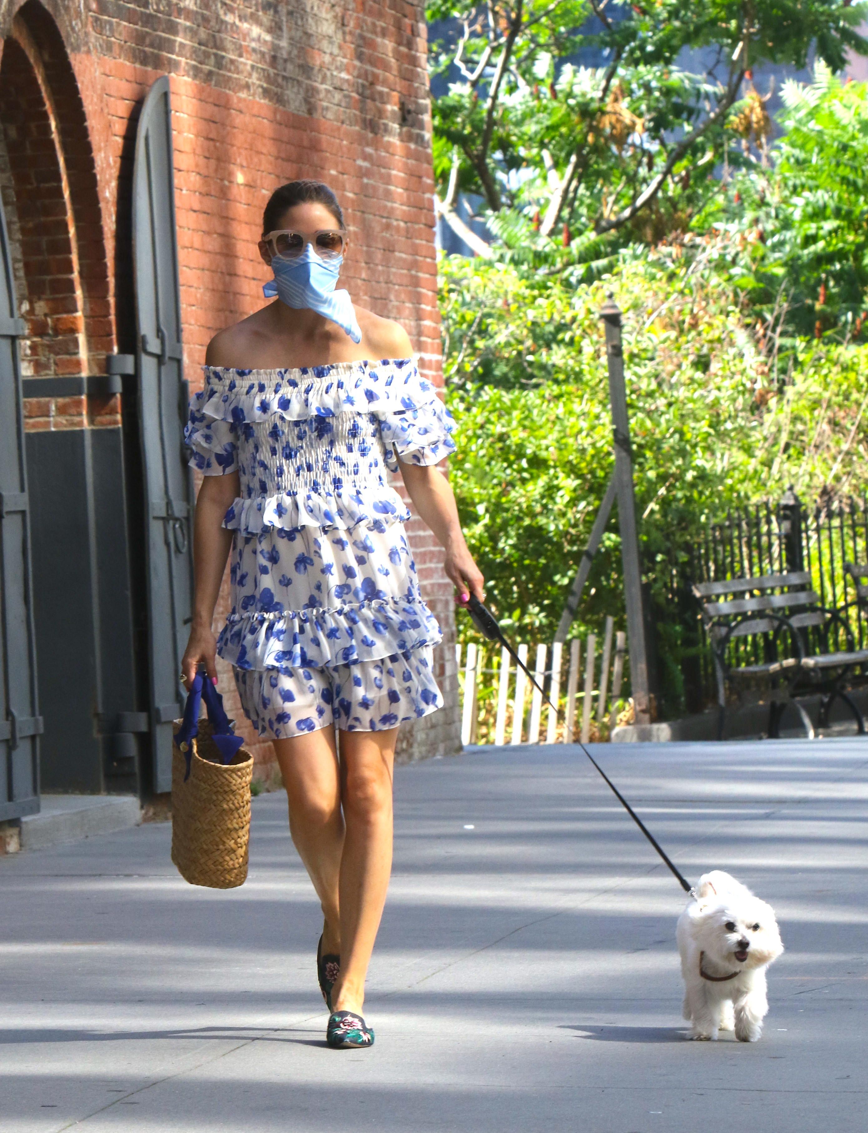 Olivia Palermo is seen with a fresh pedicure on July 07, 2020 in New  News Photo - Getty Images