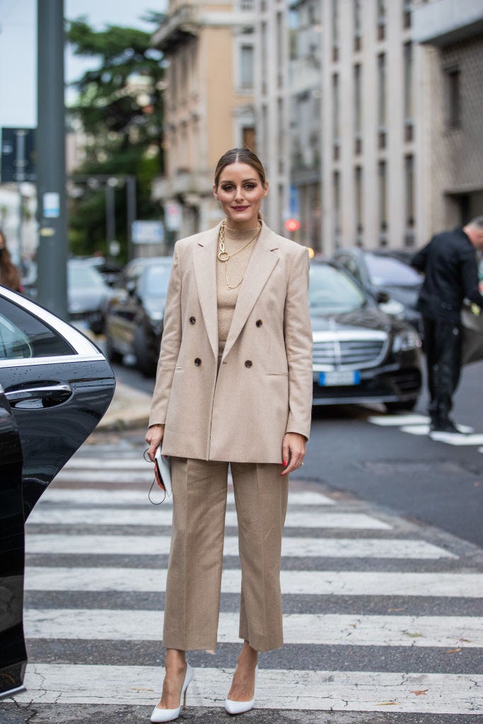 El traje de chaqueta m s bonito de Olivia Palermo est en Sfera