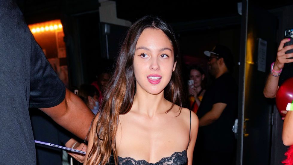 Olivia Rodrigo Wears Tiny Black Slip Dress On NYC Night Out