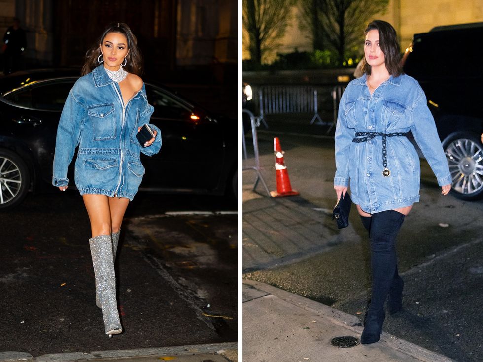 The A-list Turned Out In Double Denim For Gigi Hadid's 24th