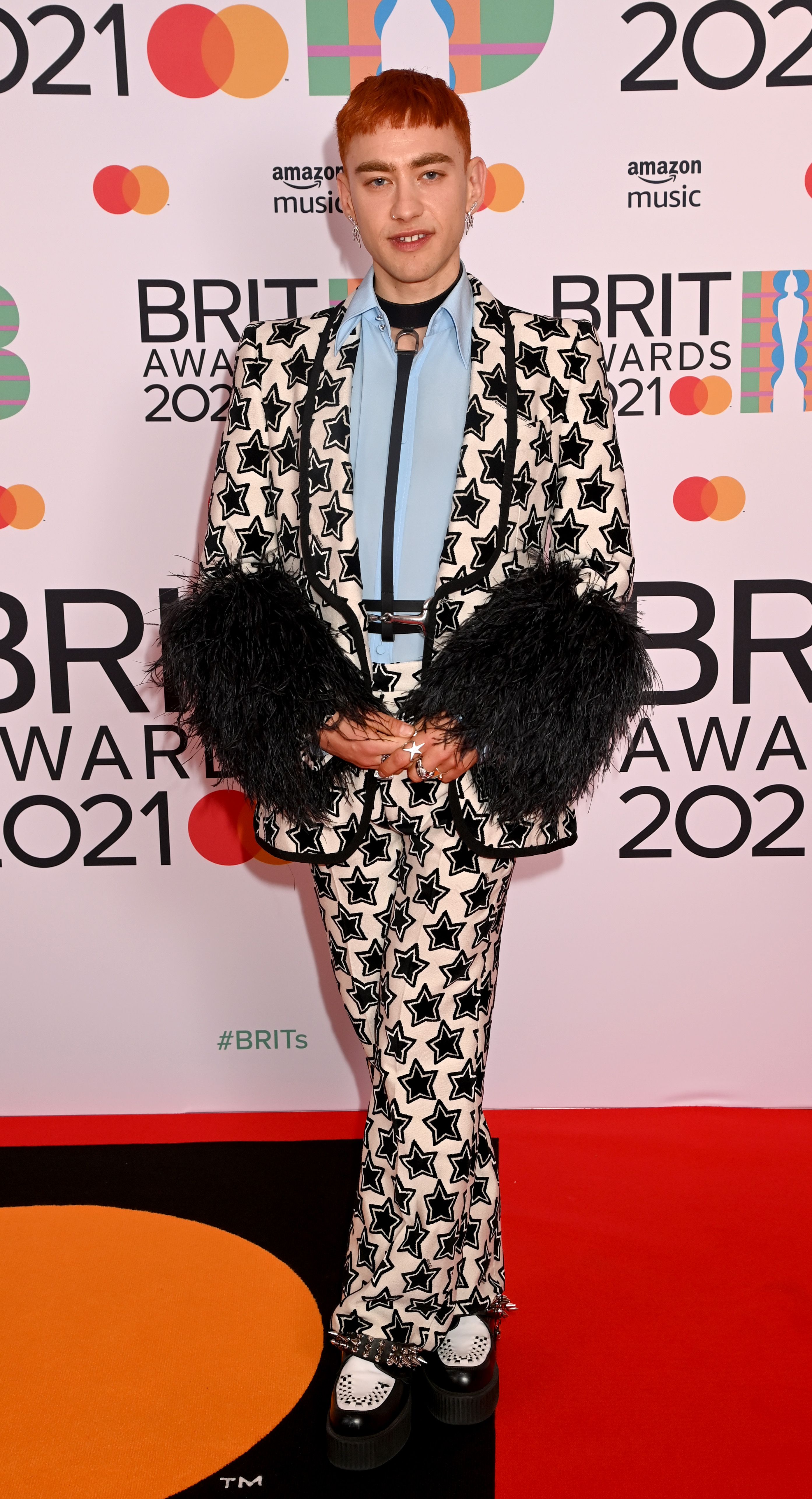 Harry Styles in Gucci at the 2020 Brit Awards