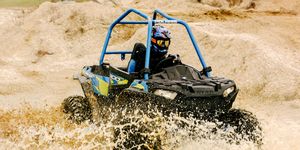 Vehicle, Water, Off-roading, Off-road vehicle, All-terrain vehicle, Sand, Fun, Recreation, Soil, Landscape, 