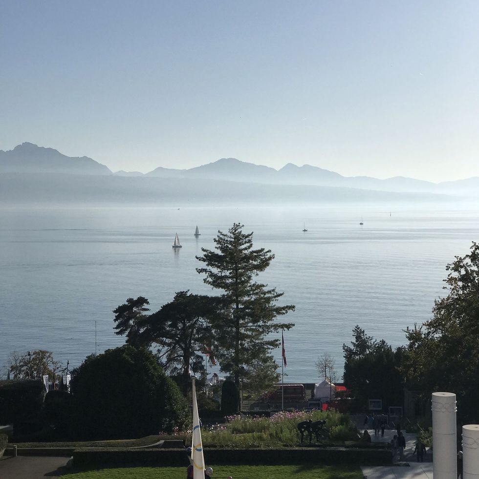 views from the olympic museum lausanne