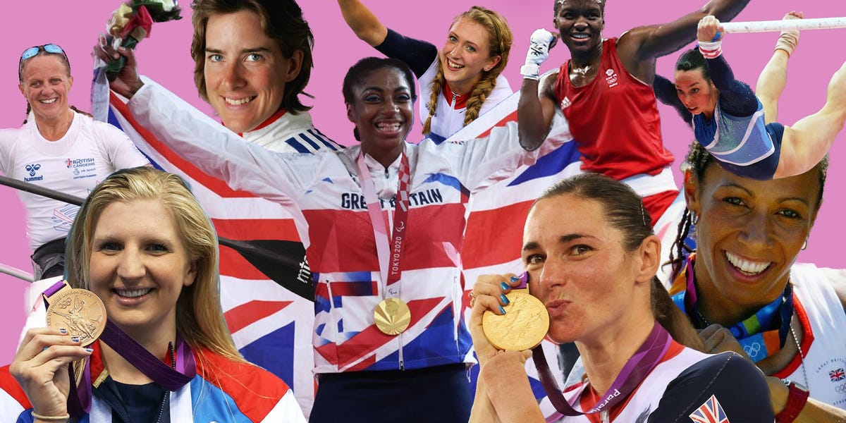 a group of people holding medals