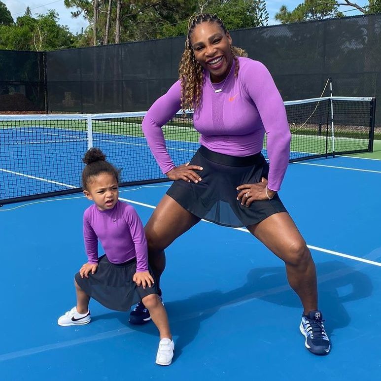 Serena Williams and Her Daughter Olympia Ohanian Wore the Cutest Matching  Outfits