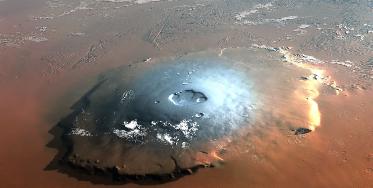 Questo è il gigantesco vulcano cosmico Olympus Mons