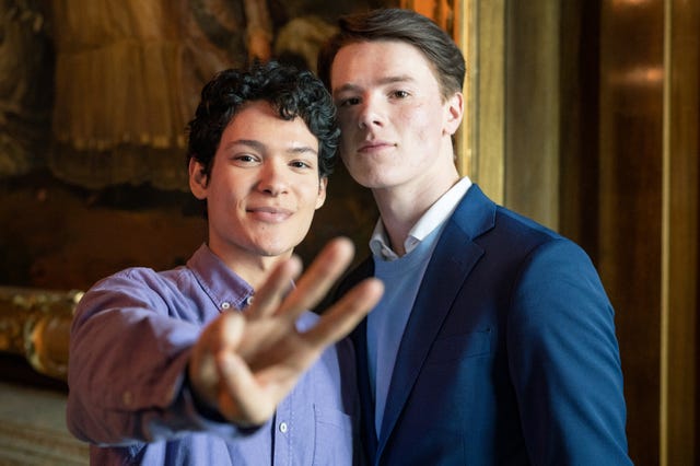 Young Royals&apos; Simon and Wilhelm flirt in first look at season 3 