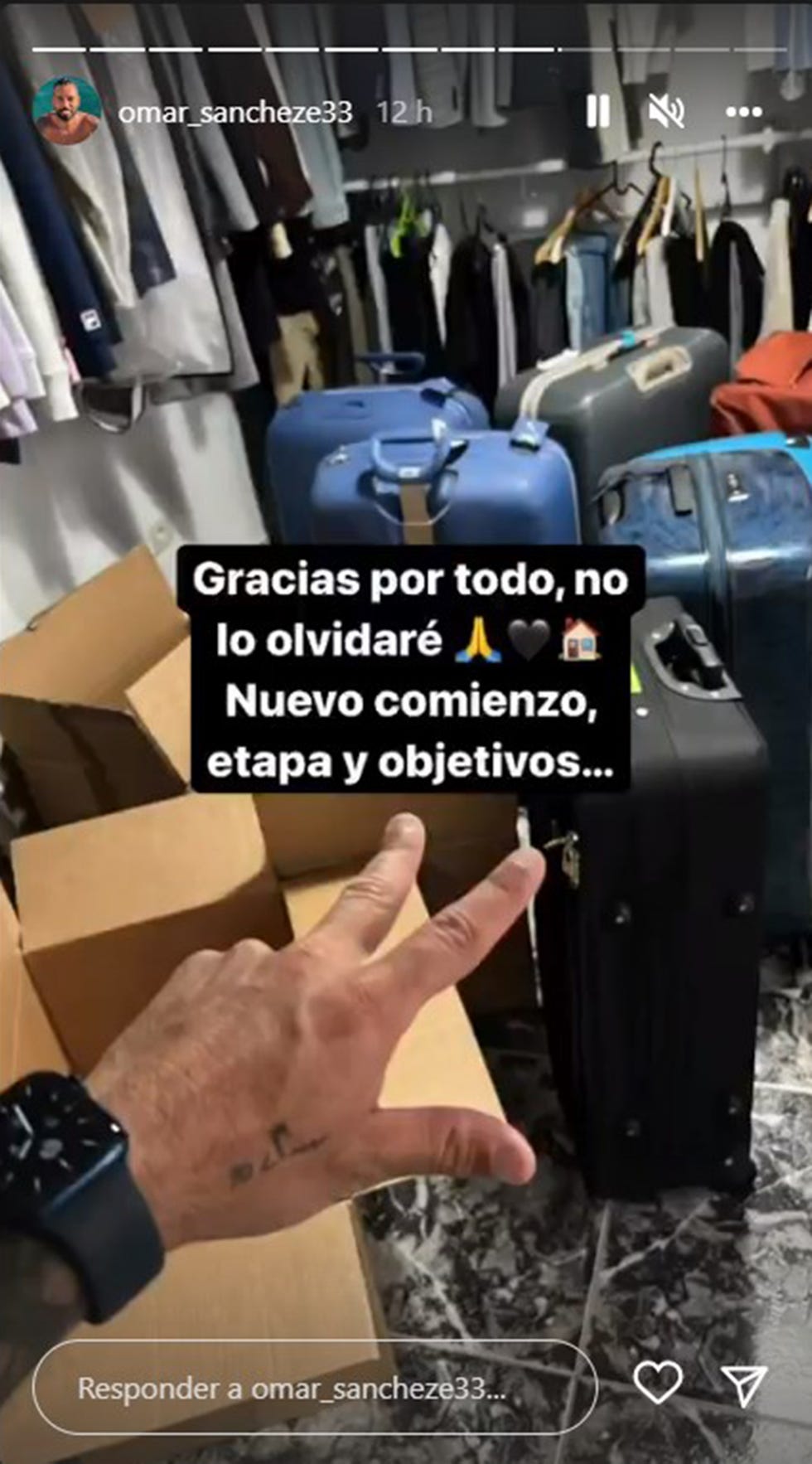 omar sánchez se muda de su casa en pozo izquierdo