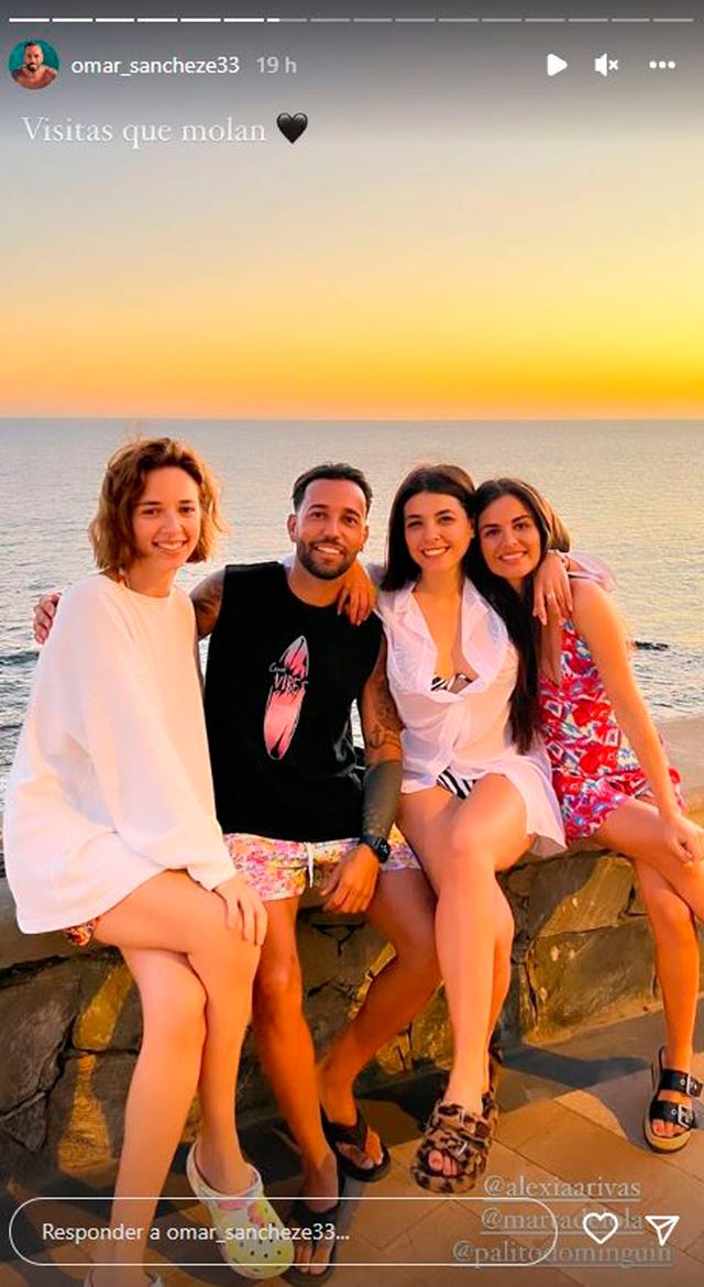 omar sánchez, alexia rivas, marta de lola y palito dominguin
