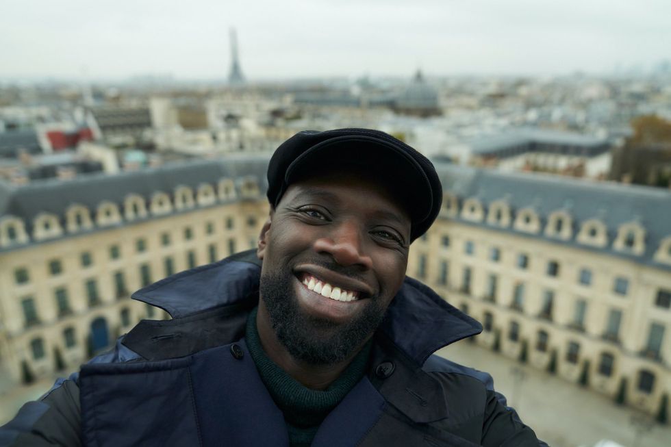 omar sy, on location for lupin part 3