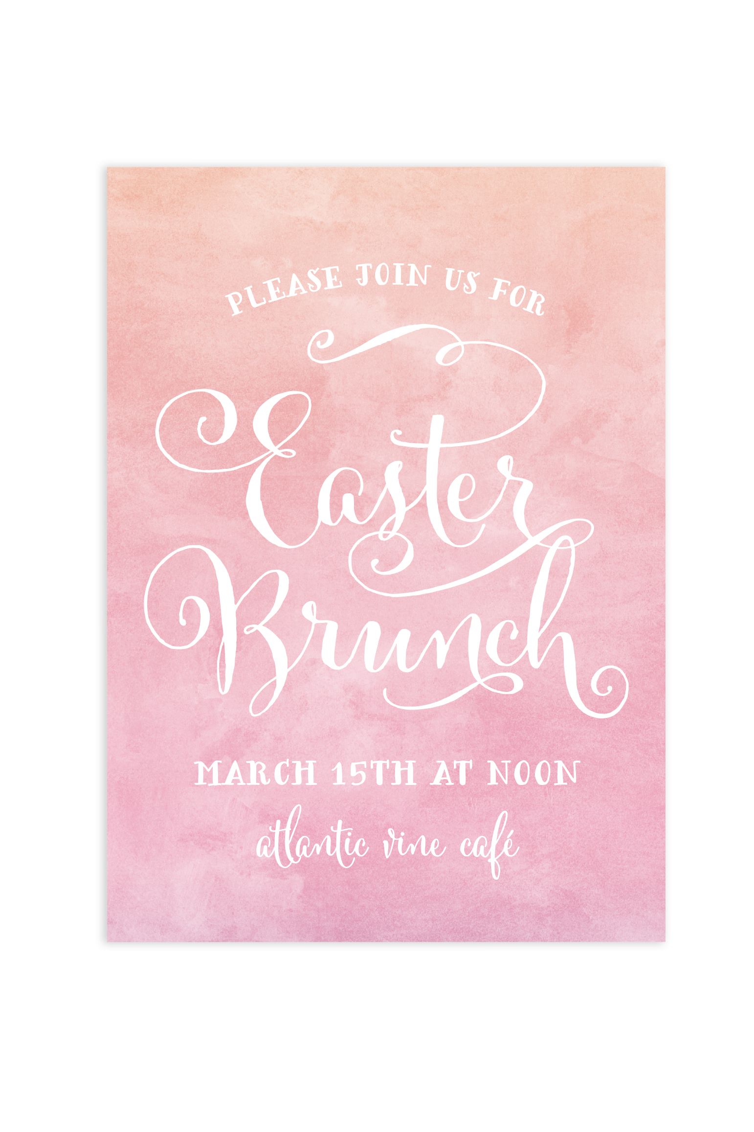 Happy Brunch Easter Invitation