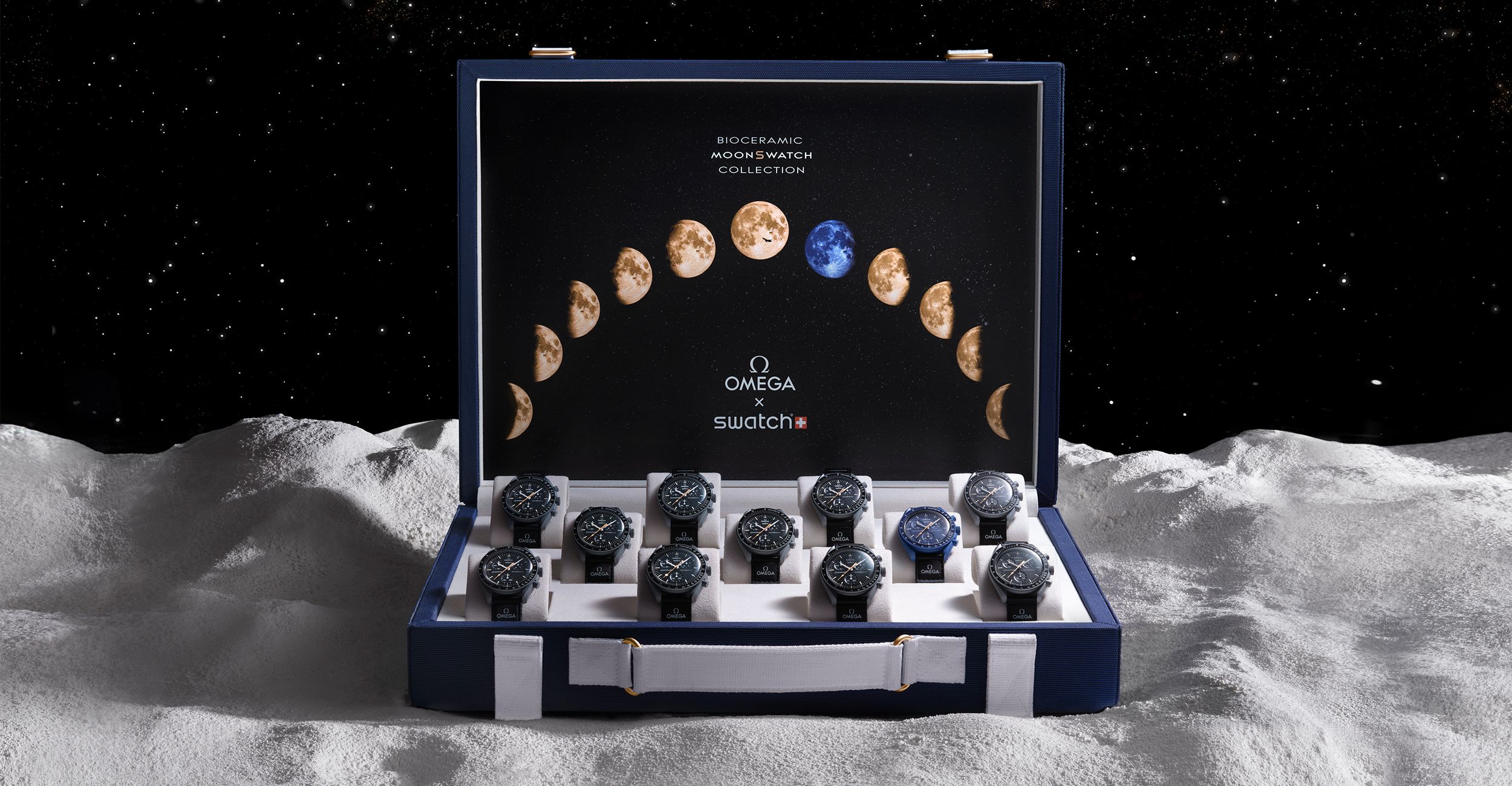 The Entire Omega x Swatch Moonshine Gold Collection, Together at Last