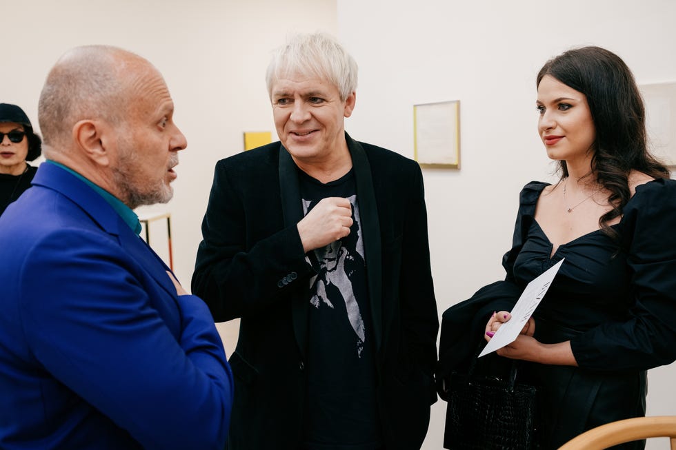 a few business people talking