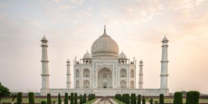 Tourism At The Taj Mahal In Agra
