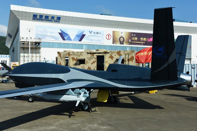 Heavy Military Drones Seen In Zhuhai, China