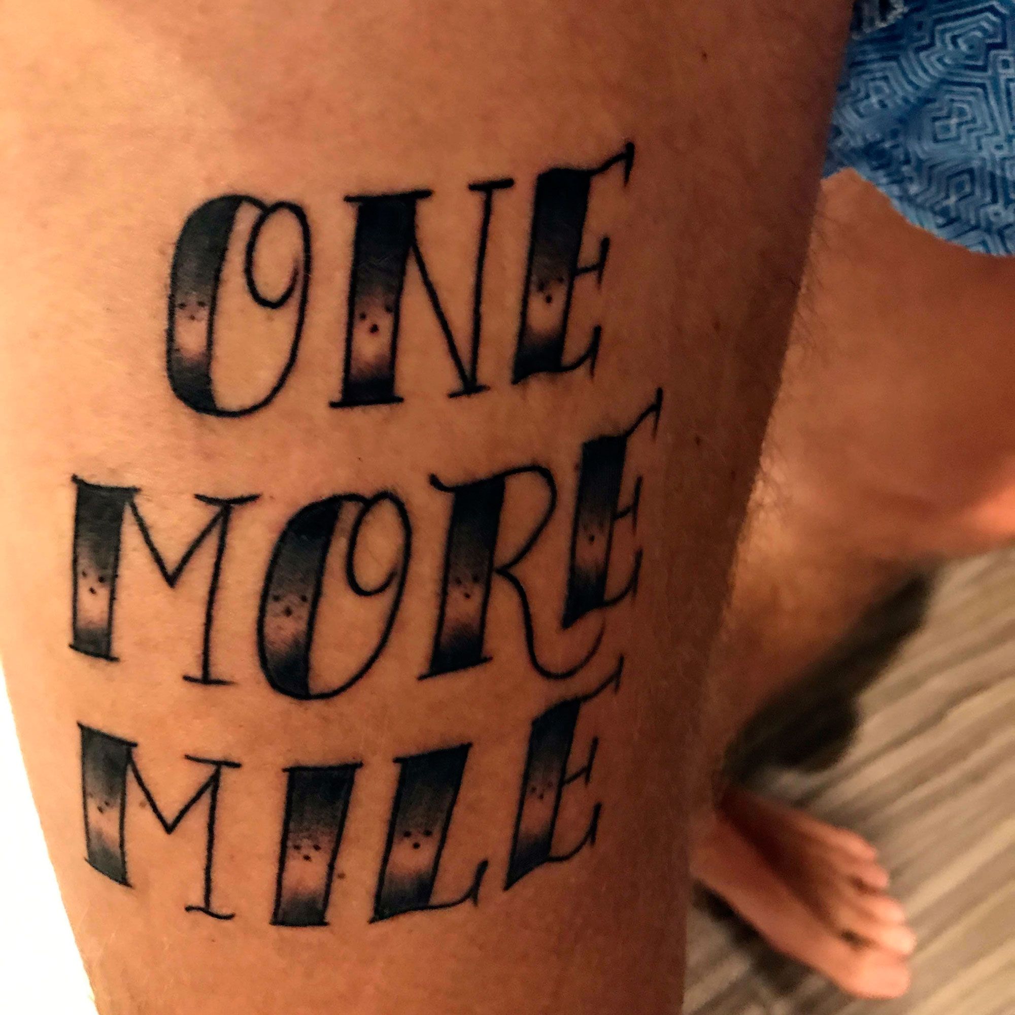 Half and full marathon Roman numerals ankle tattoo  Ankle tattoo Ankle  tattoos for women Running tattoo