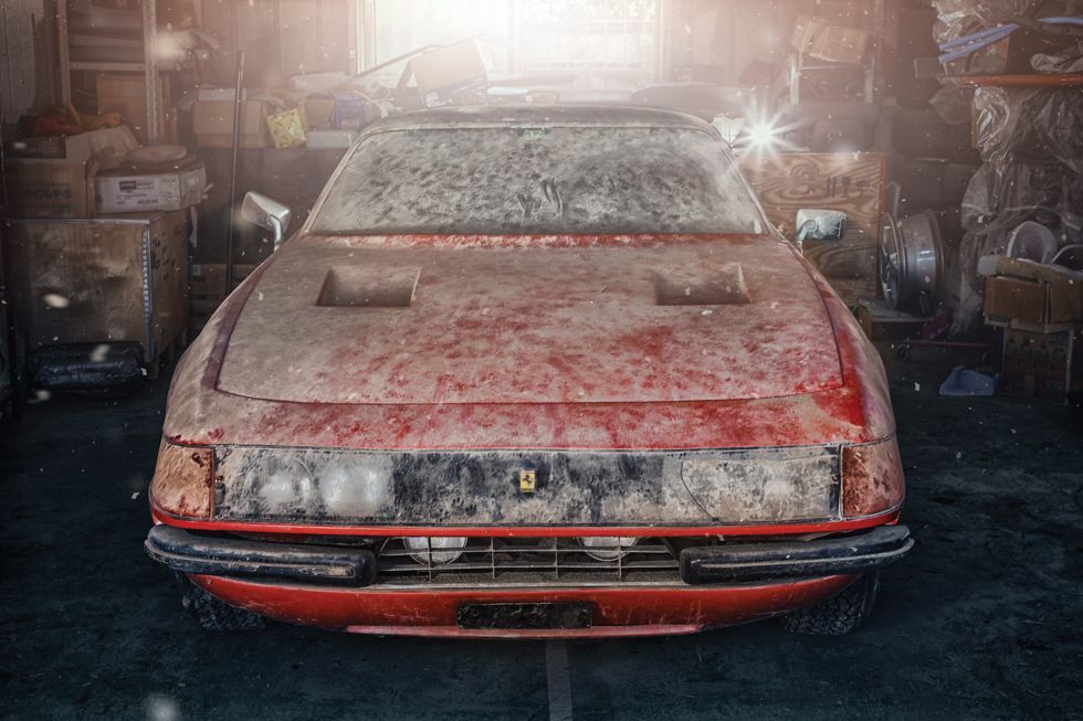 Ferrari, Ferrari 365 GTB4, Ferrari Daytona, Ferrari Daytona Scaglietti, auctions, barn finds