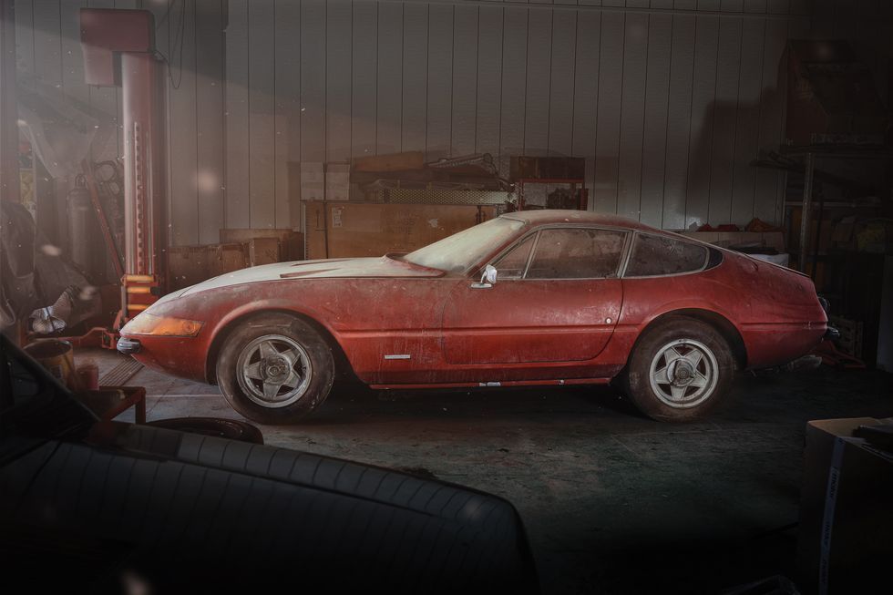Ferrari, Ferrari 365 GTB4, Ferrari Daytona, Ferrari Daytona Scaglietti, auctions, barn finds