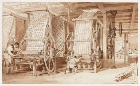 swainson birley cotton mill near preston, lancashire, 1834
