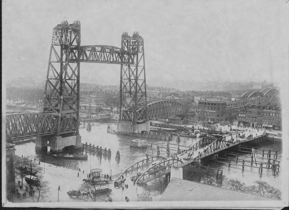 raised bridge over the rhine