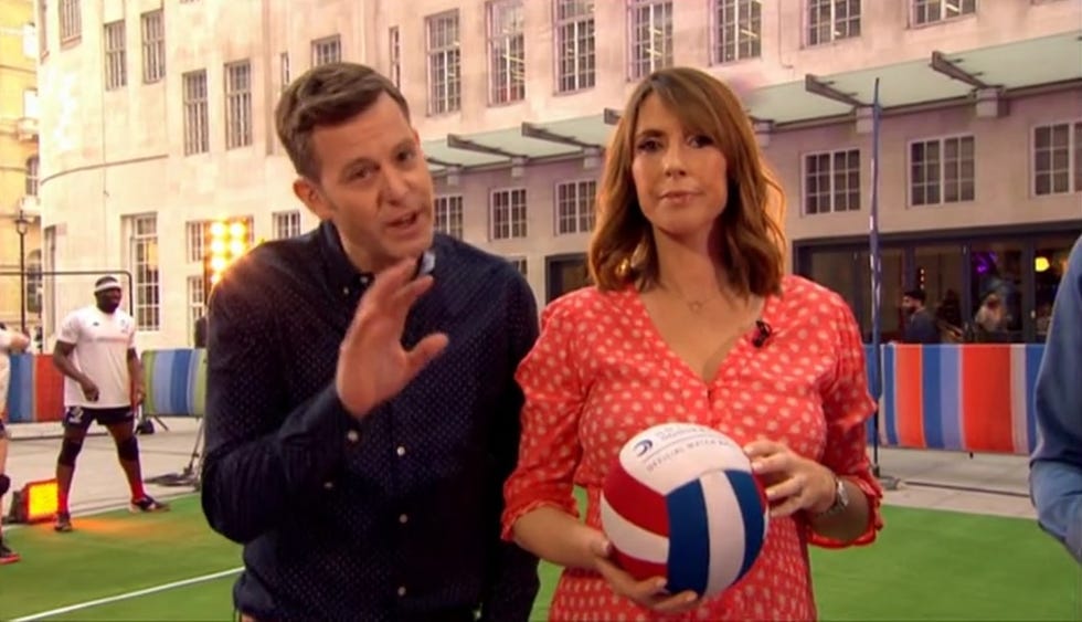 The One Show 17/4/19: Matt Baker and Alex Jones get hit by dodgeball