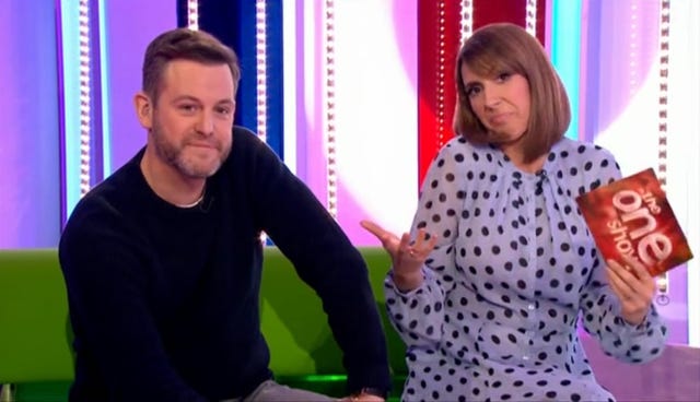 The One Show 1/7/19: Matt Baker (w/ beard) and Alex Jones