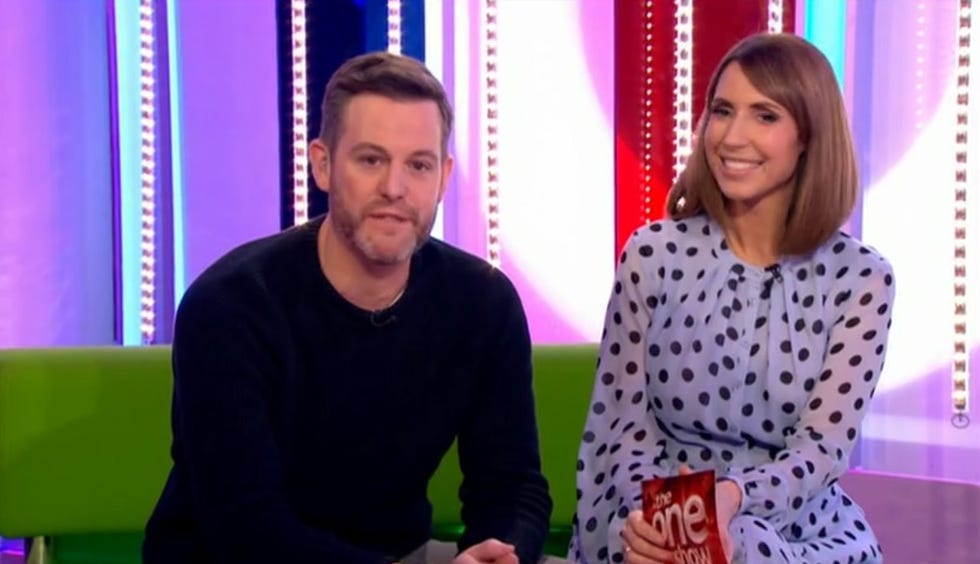 The One Show 1/7/19: Matt Baker (w/ beard) and Alex Jones