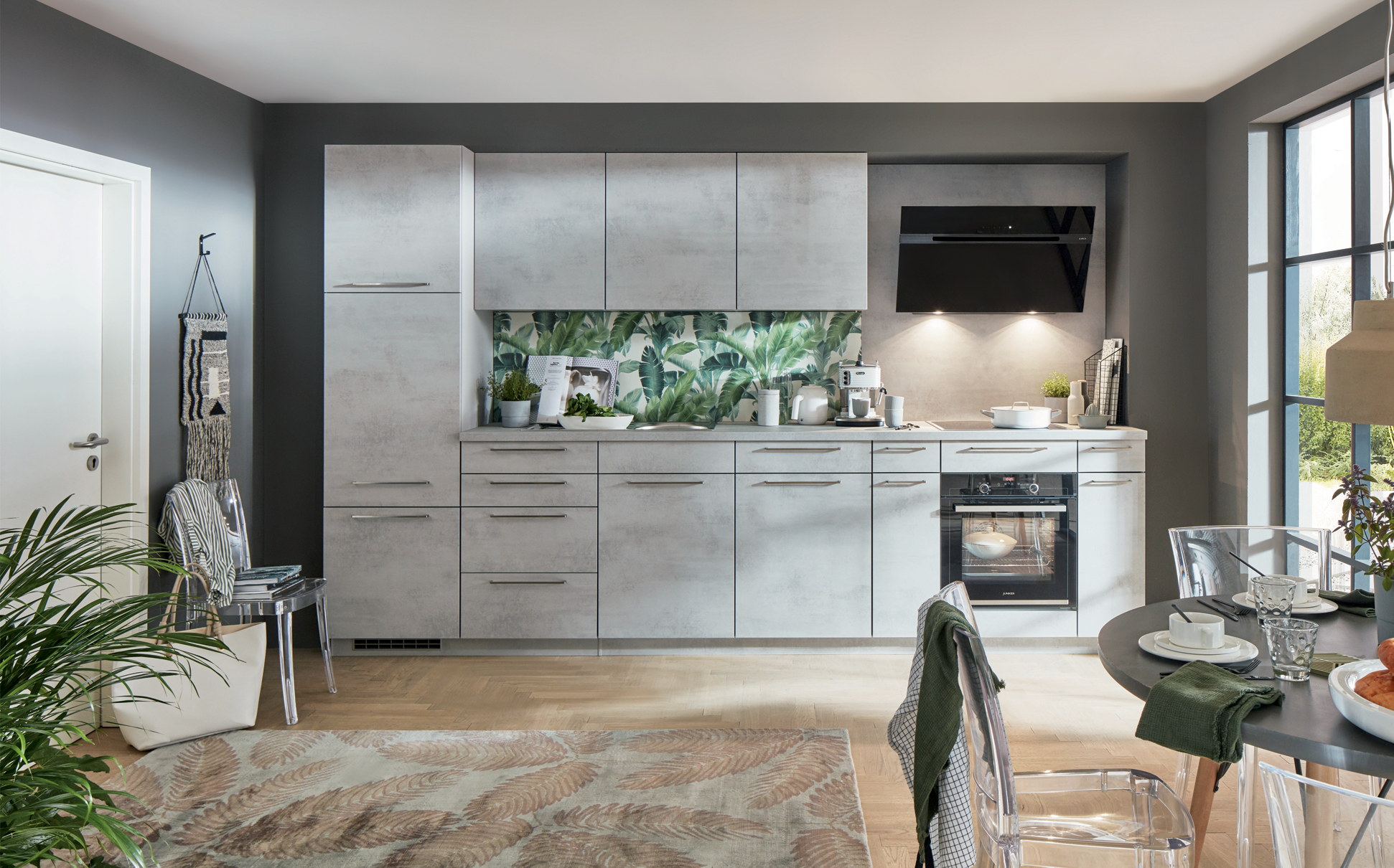 one wall kitchen ideas
