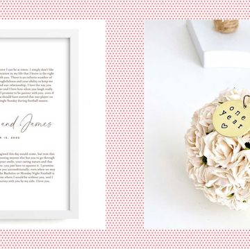 first year anniversary gifts our vows art print and paper flower ornament
