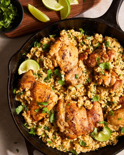 one pan green chile chicken and rice