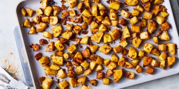 roasted potatoes coated in onion soup mix