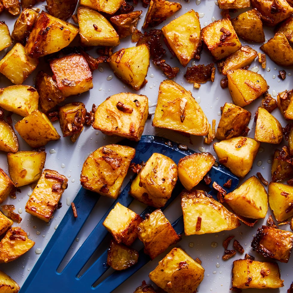 roasted potatoes coated in onion soup mix