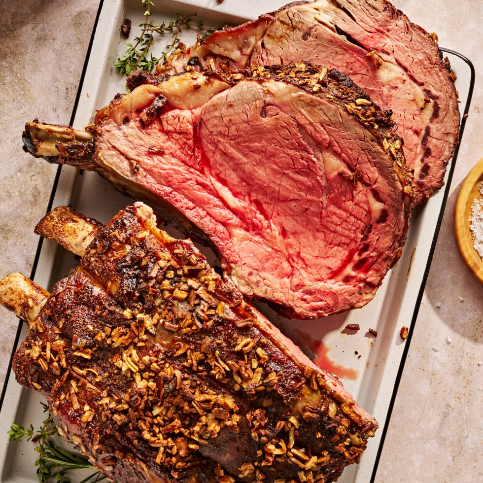 rib roast covered in onion soup mix