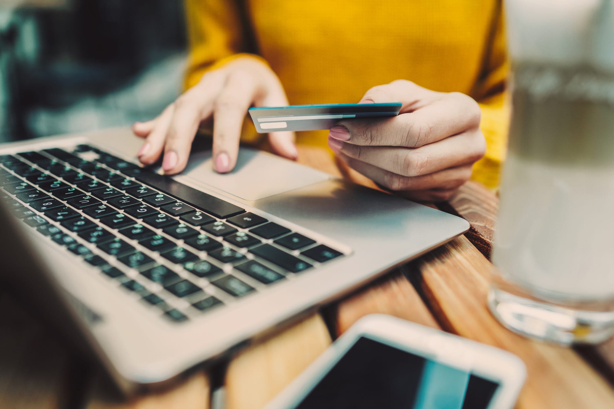 online payment and shopping concepts