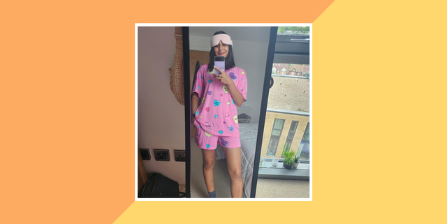 a person wearing some cooling pyjamas