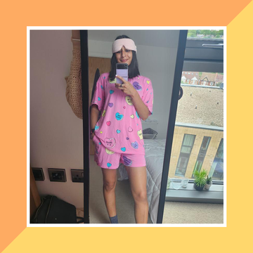 Oodie cooling pyjamas review a person wearing some cooling pyjamas